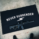 Flag - Never Surrender - Canvas