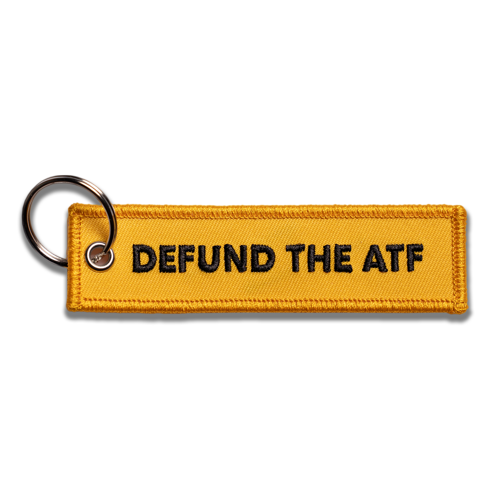 Defund the ATF (Gold/Black Reversed)- Keychain