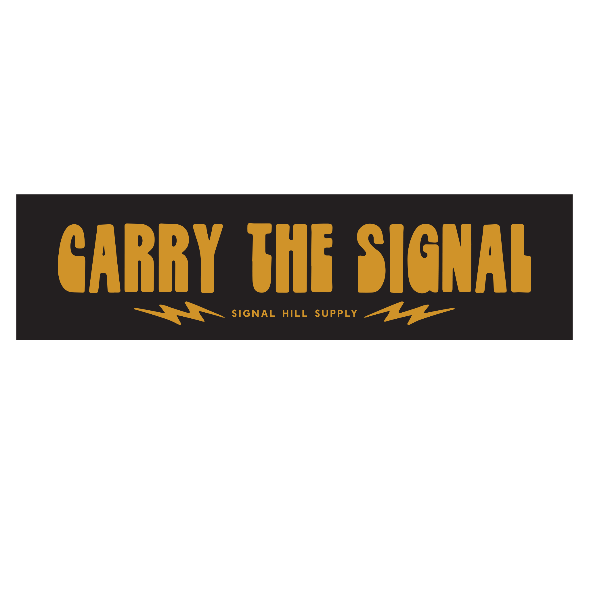 Vintage Carry The Signal - Bumper Sticker