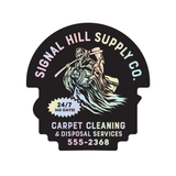 Carpet Cleaning - Holographic Sticker