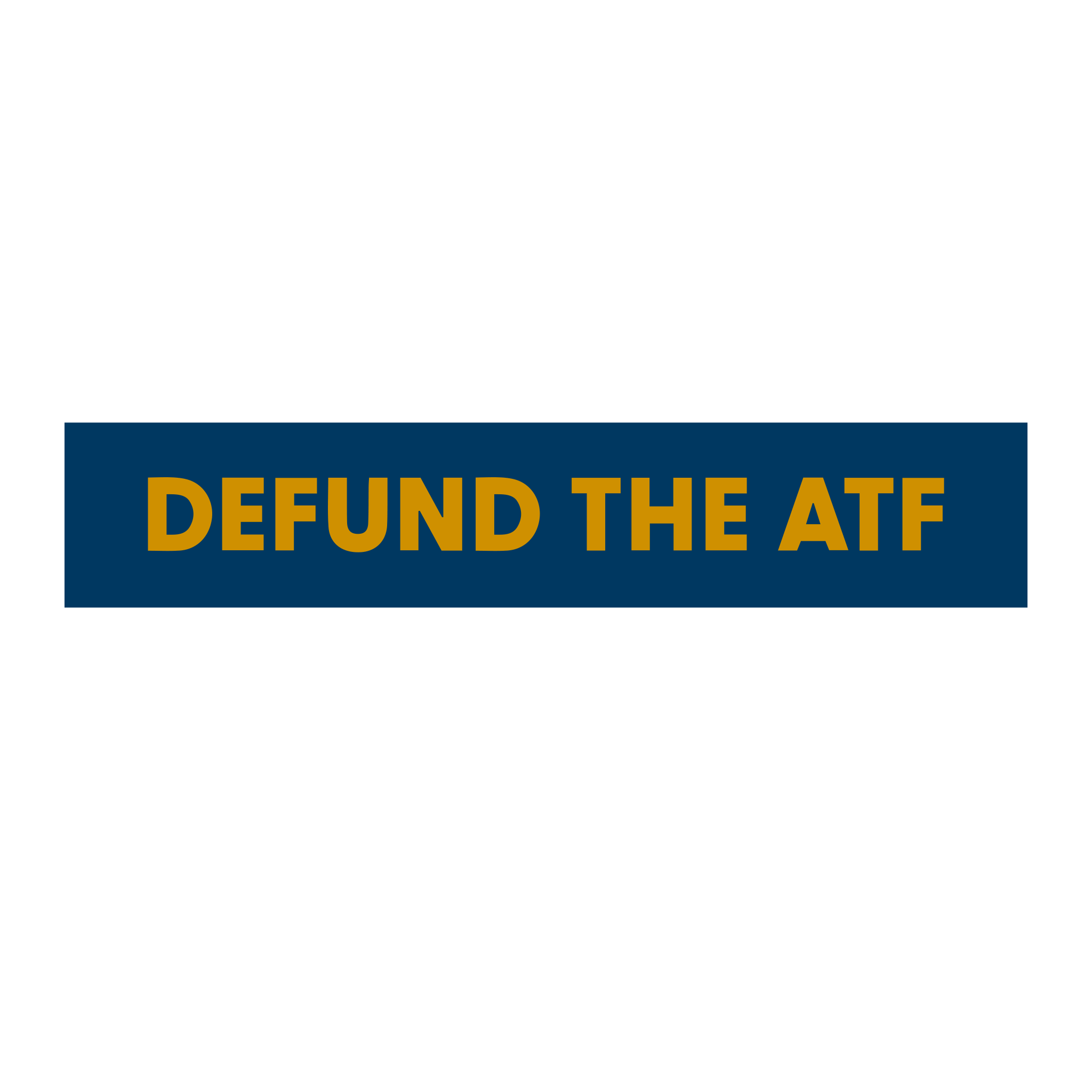 Defund the ATF (Blue/Gold) - Sticker